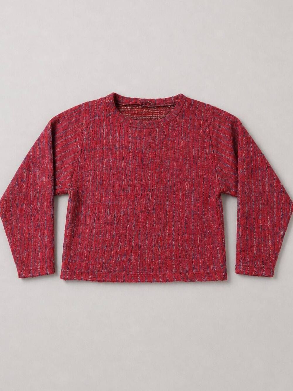 🔹️Zara Red Soft Cropped Long Sleeve Sweater Small